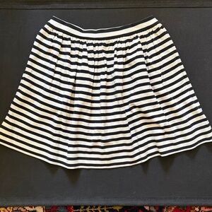 Kate Spade Black and White Striped Kids Skirt